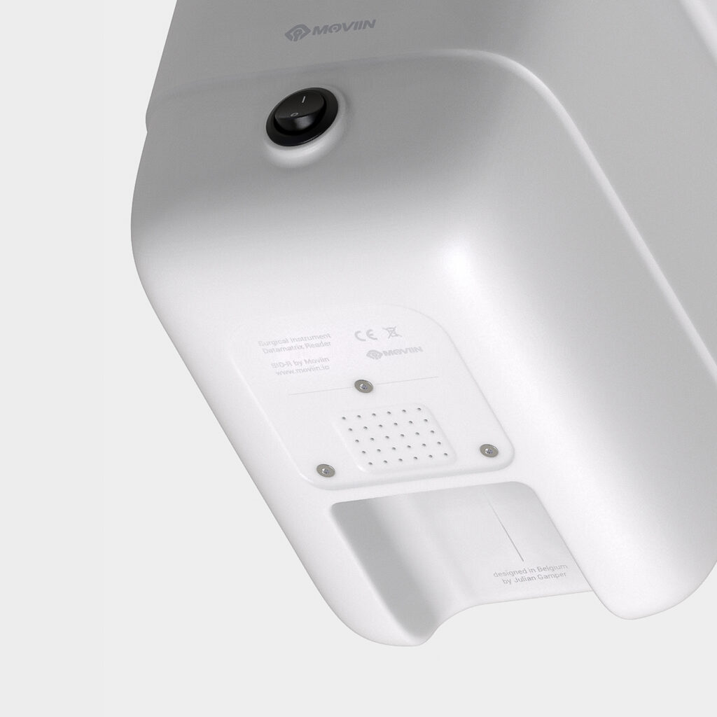 a close-up of a white device